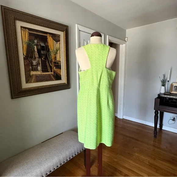 J. Crew Green Halter Sheath  Dress - Picture 2 of 7